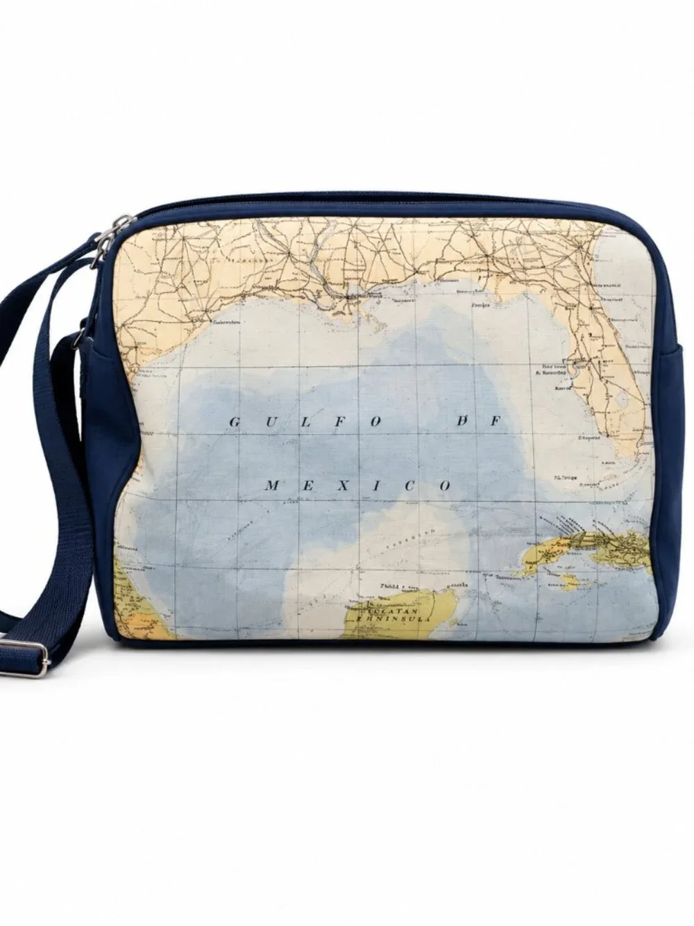 Coastal map duffle bag